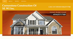 Desktop Screenshot of cornerstoneconstructionsewi.com