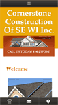 Mobile Screenshot of cornerstoneconstructionsewi.com